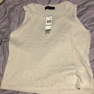 Beige work/casual business top